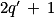 n\, \times \, {n}'\, =\, \left ( 2q\, +\, 1 \right )\, \times \, \left ( 2{q}'\, +\, 1 \right )\, =\,